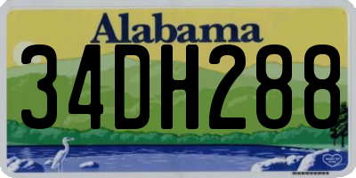 AL license plate 34DH288