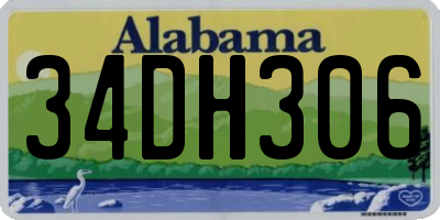 AL license plate 34DH306