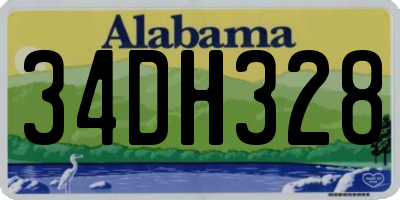 AL license plate 34DH328