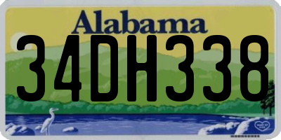 AL license plate 34DH338