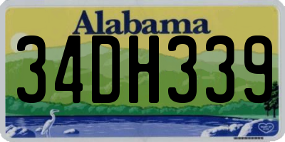 AL license plate 34DH339