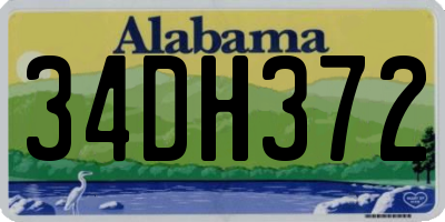 AL license plate 34DH372