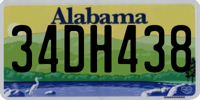 AL license plate 34DH438