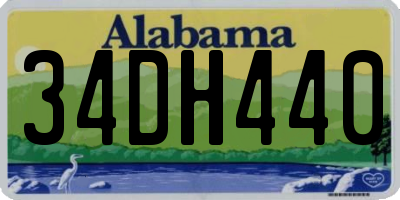 AL license plate 34DH440