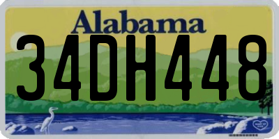 AL license plate 34DH448