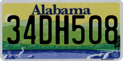 AL license plate 34DH508