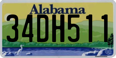AL license plate 34DH511