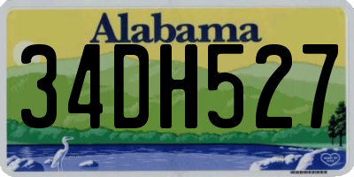 AL license plate 34DH527