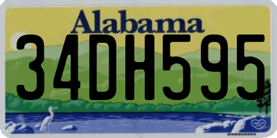 AL license plate 34DH595