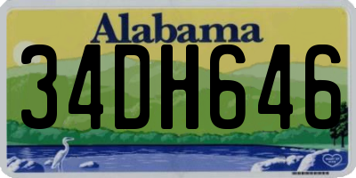 AL license plate 34DH646
