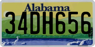 AL license plate 34DH656