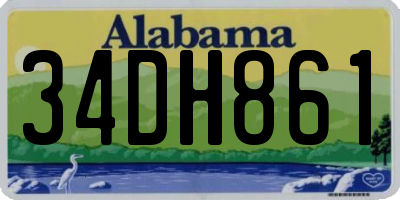 AL license plate 34DH861