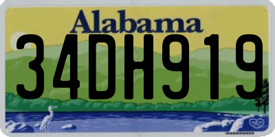 AL license plate 34DH919