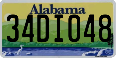 AL license plate 34DI048