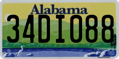 AL license plate 34DI088