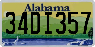 AL license plate 34DI357