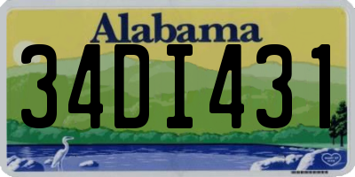 AL license plate 34DI431