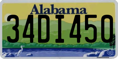 AL license plate 34DI450