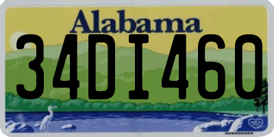 AL license plate 34DI460