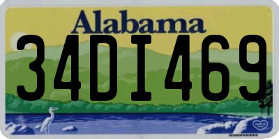 AL license plate 34DI469