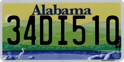 AL license plate 34DI510