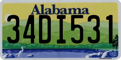 AL license plate 34DI531