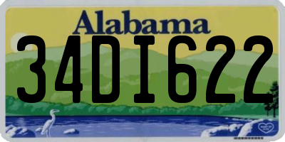 AL license plate 34DI622