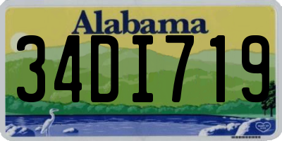 AL license plate 34DI719