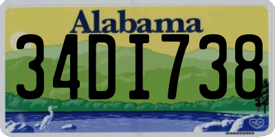 AL license plate 34DI738