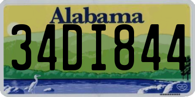 AL license plate 34DI844