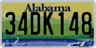 AL license plate 34DK148