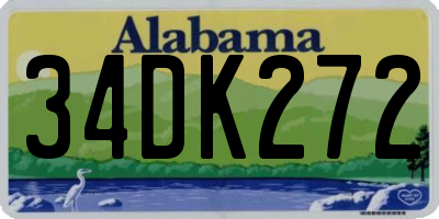 AL license plate 34DK272