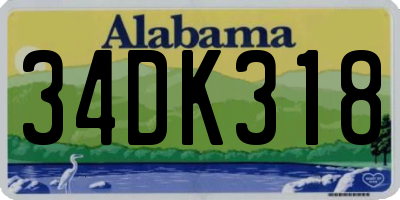 AL license plate 34DK318