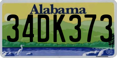 AL license plate 34DK373