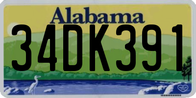 AL license plate 34DK391