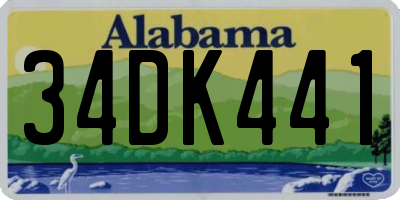 AL license plate 34DK441