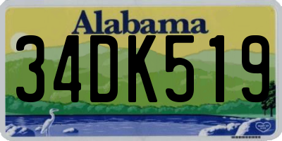 AL license plate 34DK519
