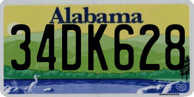 AL license plate 34DK628