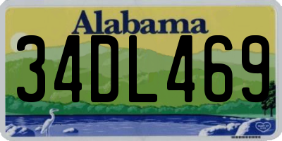 AL license plate 34DL469