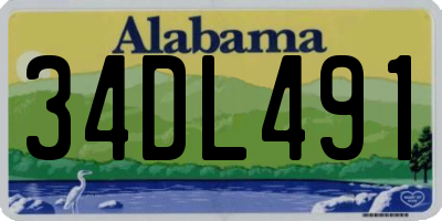AL license plate 34DL491