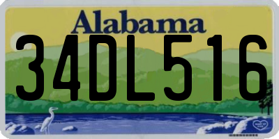 AL license plate 34DL516