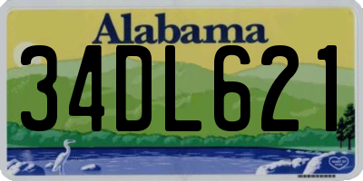 AL license plate 34DL621