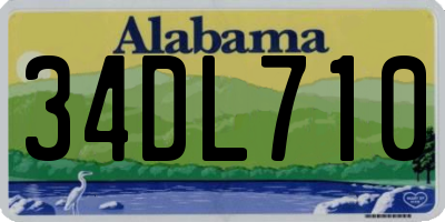 AL license plate 34DL710