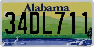 AL license plate 34DL711