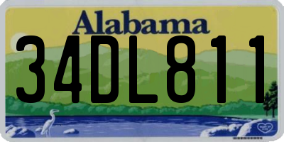 AL license plate 34DL811