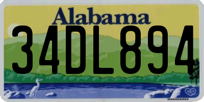 AL license plate 34DL894