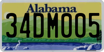 AL license plate 34DM005