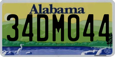 AL license plate 34DM044