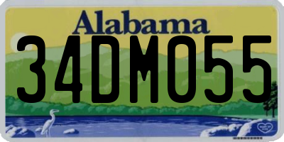 AL license plate 34DM055