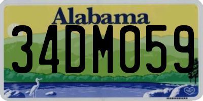 AL license plate 34DM059